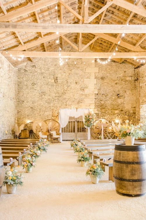 composition florale rose marron beige gris